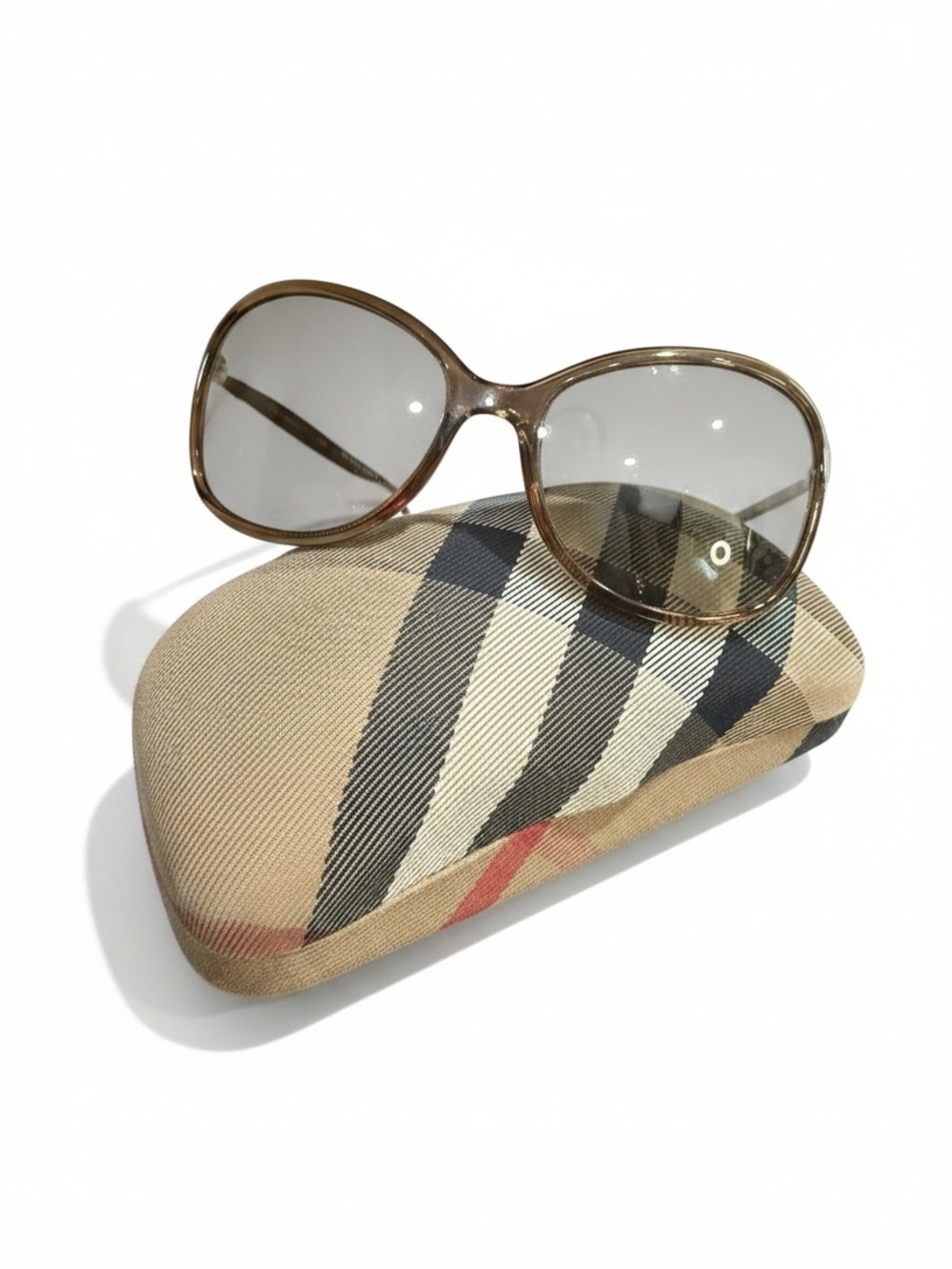 Burberry B4047 Brown Gradient Oversized Butterfly Sunglasses w/ Case Italy